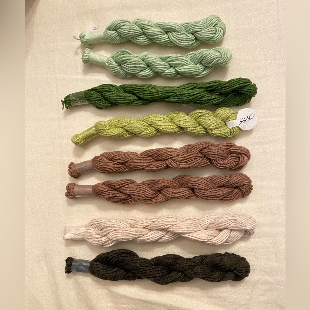 8 Professional Quality Assorted Embroidery Floss Skeins - Heavy Duty Cotton NWOT